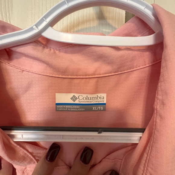Columbia Light Pink Button-Up Shirt - Picture 4 of 6